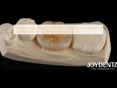 800 MPa Resistência flexural e 8 MPa·m1/2 Resistência à fractura em zircônio multicamadas para aplicações de resistência