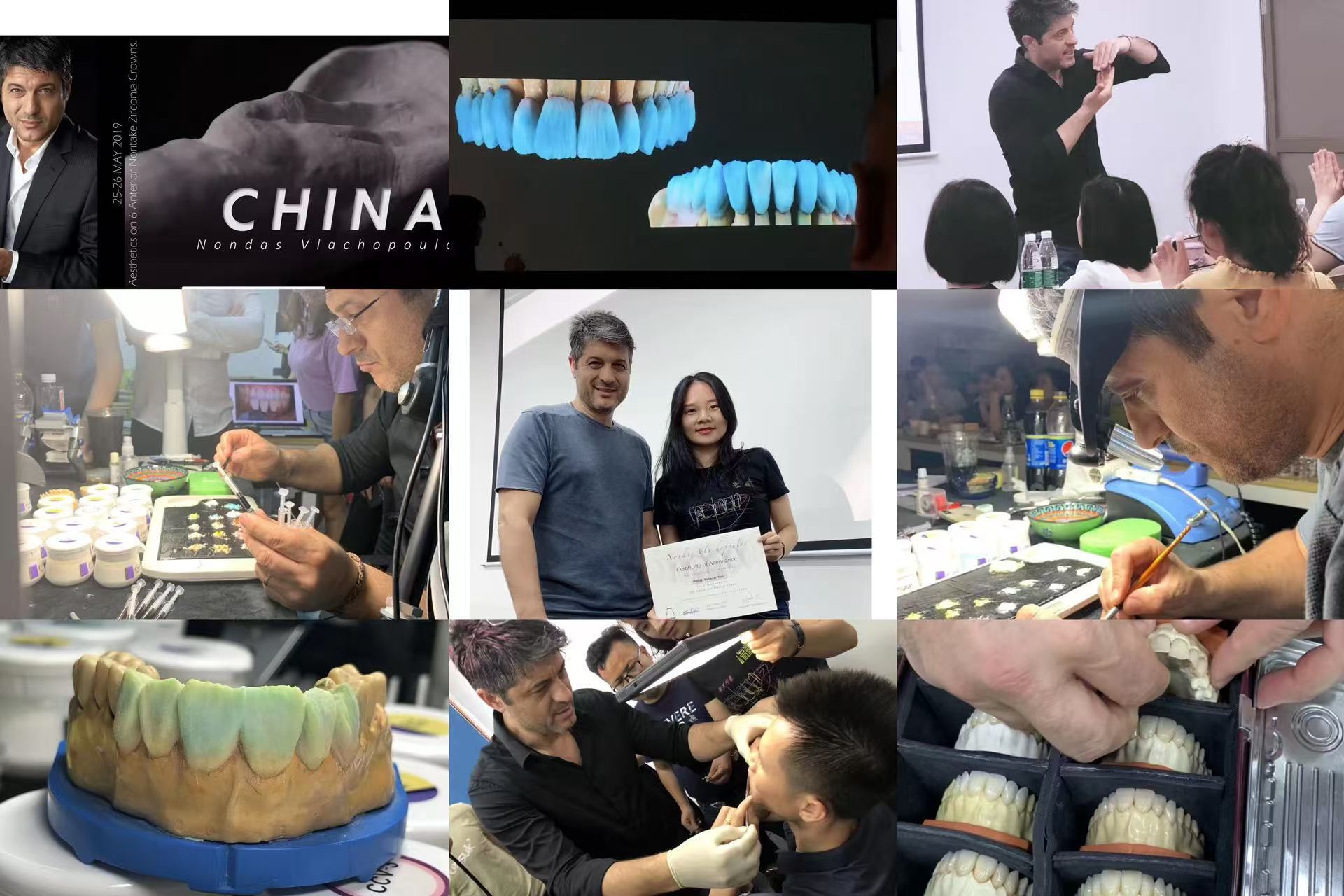 Últimos blogs da empresa sobre JOY Dental Lab Recebe Intercâmbio Acadêmico com Nondas Vlachopoulos