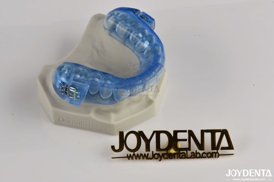 Bocal flexível e de cor transparente contra ronco, protetor bucal para ronco durante o sono.