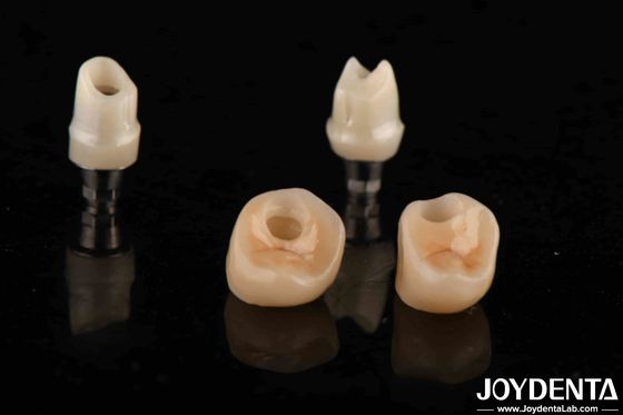 Abutments Dentários de Zircônia de Cor Prateada Para Implantes Diâmetro Personalizavel